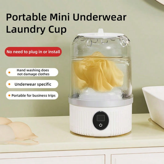 The Portable Mini Washing Machine🔌™ keeps your essentials fresh—wherever life takes you.™ – USB Rechargeable Foldable Travel Washer for Baby Clothes, Underwear & Socks