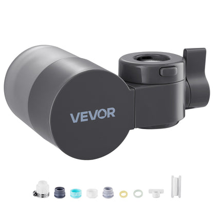 Elvanora™ Faucet Mount Water Filter – Sink Water Purifier with Horizontal Design | Clean, Fresh Drinking Water for Kitchen Tap (Gray) ✅🚰