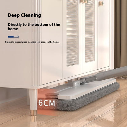 BrightMop™  Dual-Chamber Spin Mop Bucket Set with Reusable Microfiber Pads – Clean & Dirty Water Separation for Effortless, Hygienic Floor Cleaning