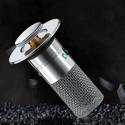 Long Pop-Up Sink Drain Filter™ – Press-Bounce Basin Stopper with Hair Catcher for Bathroom & Kitchen