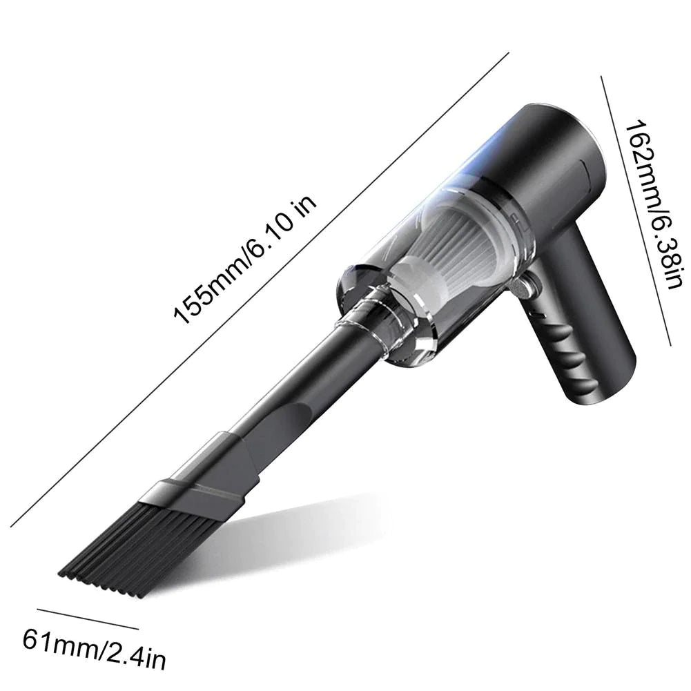 120W Elvanora™ Portable Handheld Vacuum – Cordless High-Power Deep Clean for Home, Car & Office