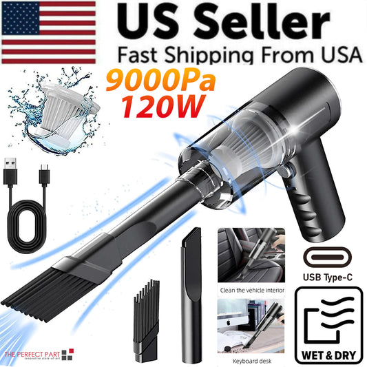 120W Elvanora™ Portable Handheld Vacuum – Cordless High-Power Deep Clean for Home, Car & Office