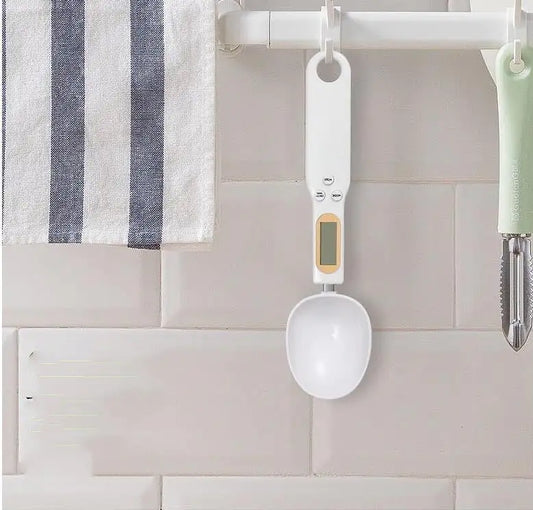 Elvanora™ Digital Kitchen Scale Measuring Spoon Precision Weighing,  Compact Design • Everyday Cooking Accura