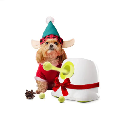 Elvonera™ 3196 Mini Automatic Tennis Ball Launcher for Pets, Hands-Free Play •. Lightweight & Portable • Smart Exercise Solution