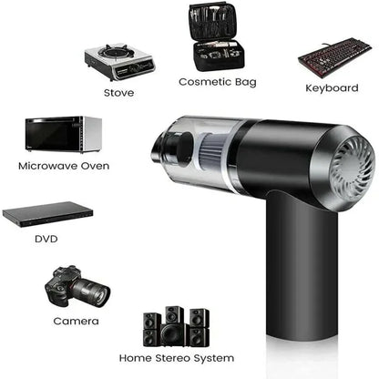 120W Elvanora™ Portable Handheld Vacuum – Cordless High-Power Deep Clean for Home, Car & Office