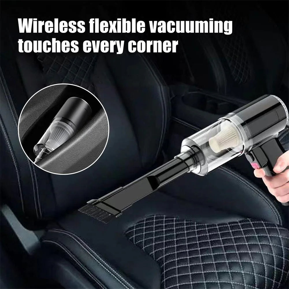 120W Elvanora™ Portable Handheld Vacuum – Cordless High-Power Deep Clean for Home, Car & Office
