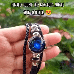 🎉12 Constellations Luminous Bracelet Starry Sky Punk Style Zodiac Bracelet for All ⭐🌙